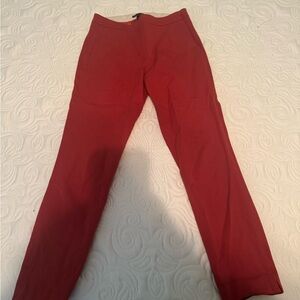 J. Crew Burnt-orange terracotta colored tapered high waisted pants